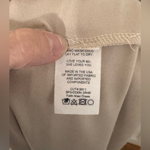 Show Me Your MuMu Faith Maxi Formal Bridesmaid Dress in Soft Beige Chiffon - Picture 8 of 9